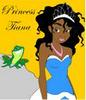 Princess Tiana and frog, free colouring game in flash on FlashGames.BambouSoft.com