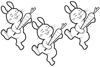 Rabbits -2, jeu de coloriage gratuit en flash sur BambouSoft.com