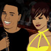 Rihanna and Chris Couple, free girl game in flash on FlashGames.BambouSoft.com