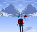 Ski Run, free ski game in flash on FlashGames.BambouSoft.com
