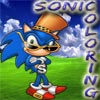 Sonic Coloring, free colouring game in flash on FlashGames.BambouSoft.com
