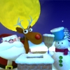 Santa and his naughty reindeer, free skill game in flash on FlashGames.BambouSoft.com