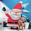 Santa and Rudolph Jigsaw Puzzle, free art jigsaw in flash on FlashGames.BambouSoft.com
