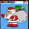 Santa Claus coloring game, free colouring game in flash on FlashGames.BambouSoft.com
