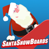 Santa Snowboards, free skill game in flash on FlashGames.BambouSoft.com