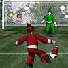 Santa's footy challenge, free soccer game in flash on FlashGames.BambouSoft.com
