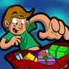 Santa's Magic Sack, free skill game in flash on FlashGames.BambouSoft.com