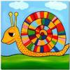 Snail, free cartoons jigsaw in flash on FlashGames.BambouSoft.com
