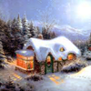 Snowy Christmas 5 Differences, free difference game in flash on FlashGames.BambouSoft.com