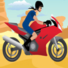 Speed Biker Girl, free motorbike game in flash on FlashGames.BambouSoft.com