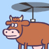 Super Cow Copter, free action game in flash on FlashGames.BambouSoft.com