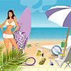 Surf Valentine, jeu d'objets cachs gratuit en flash sur BambouSoft.com