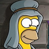 The Simpsons Christmas Special, free cartoons jigsaw in flash on FlashGames.BambouSoft.com