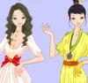 Traditional XMas Twins, free dress up game in flash on FlashGames.BambouSoft.com