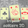 Tri Peak Solitaire 3D, free puzzle game in flash on FlashGames.BambouSoft.com