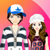 Valentine Couple Dressup, free dress up game in flash on FlashGames.BambouSoft.com