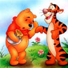 Winnie The Pooh Jigsaw, free cartoons jigsaw in flash on FlashGames.BambouSoft.com