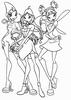 Winx Club -1, free colouring game in flash on FlashGames.BambouSoft.com