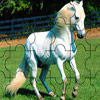 Puzzle animal Puzzle cheval blanc